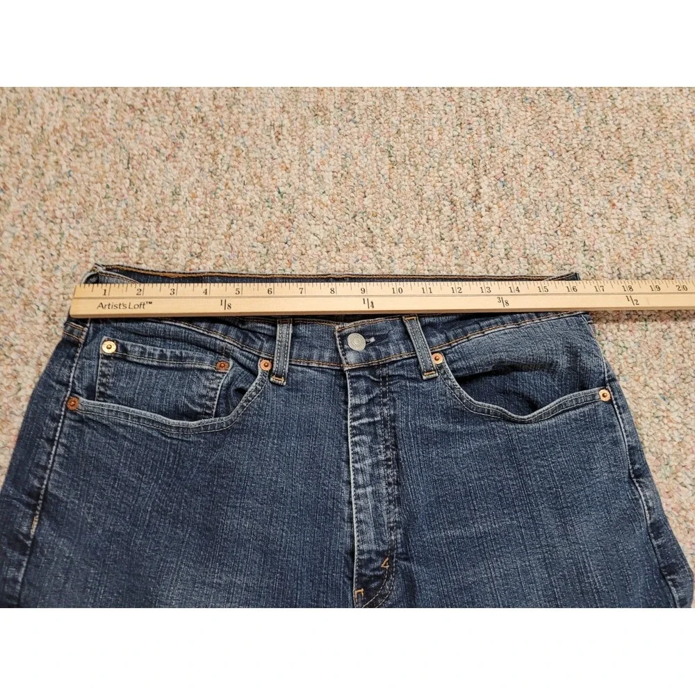 Levis 505 Straight Leg Jeans Mens 34x30 Blue Denim Classic Casual‎ Zipper Fly